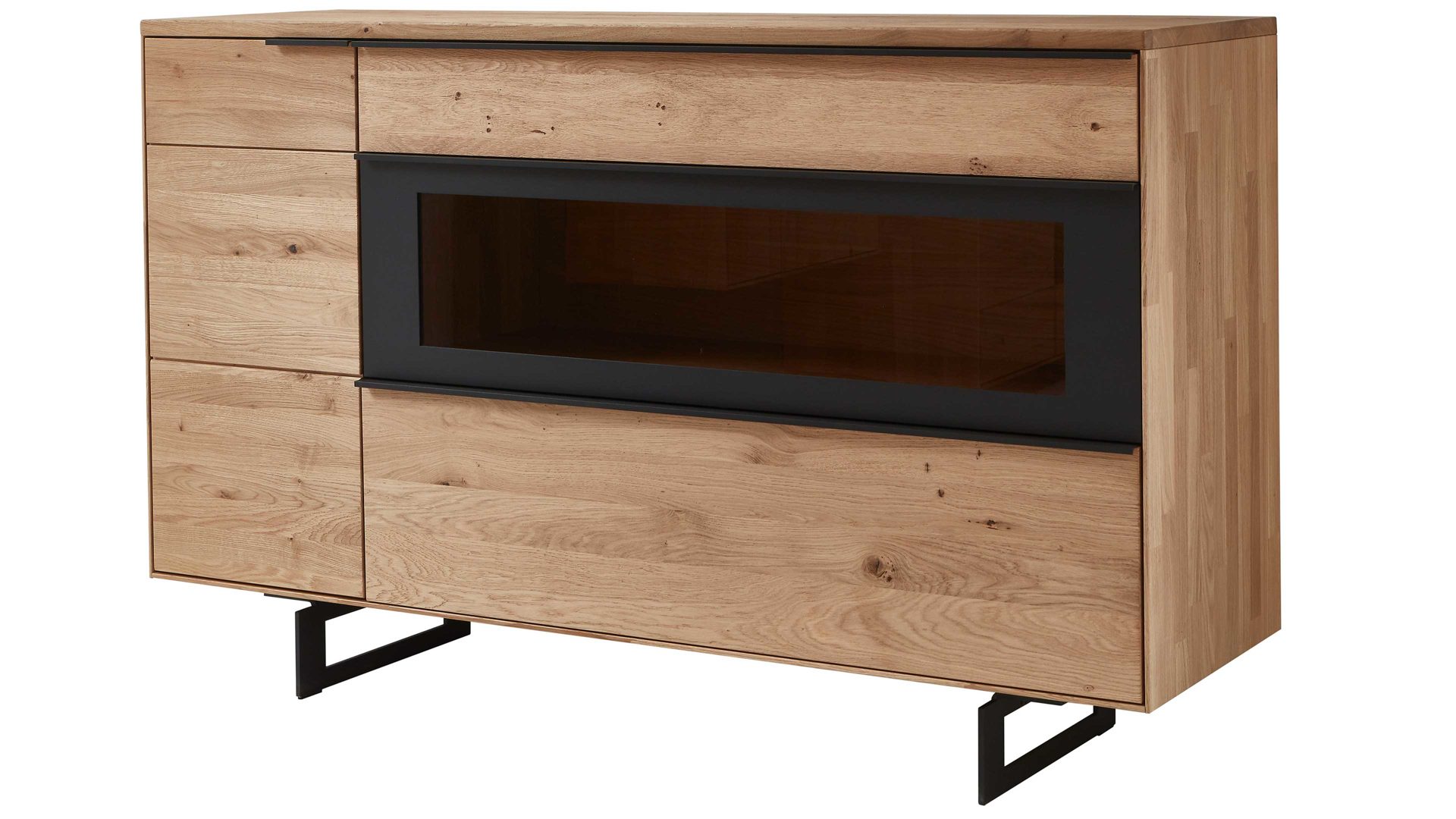 Sideboard Wöstmann markenmöbel aus Holz in Holzfarben WÖSTMANN Wohnprogramm WM 1910 - Sideboard Wildeiche - zwei Türen, zwei Schubladen, Breite ca. 162 cm