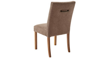 Schwingstuhl Mca direkt aus Stoff in Braun Polsterstuhl-Serie Tenna - Polsterstuhl orangbrauner Bezug Degas 2511 & Wildeiche