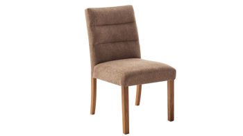 Schwingstuhl Mca direkt aus Stoff in Orange Polsterstuhl-Serie Tenna - Polsterstuhl orangbrauner Bezug Degas 2511 & Wildeiche