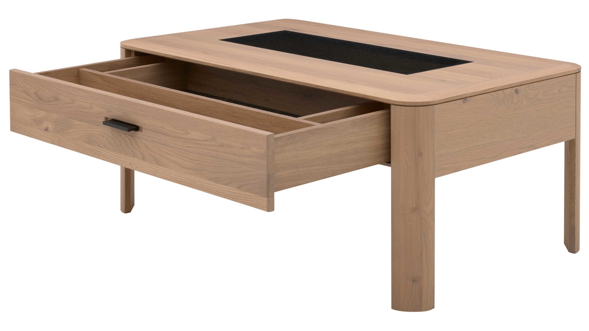 Couchtisch Interliving aus Holz in Holzfarben Interliving Wohnzimmer Serie 2029 - Couchtisch 24 04 HH 02 Wildeiche - ca. 110 x 65 cm