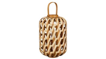 Windlicht Edelman® aus Holz in Holzfarben Windlicht Helios Holz - Höhe ca. 49 cm