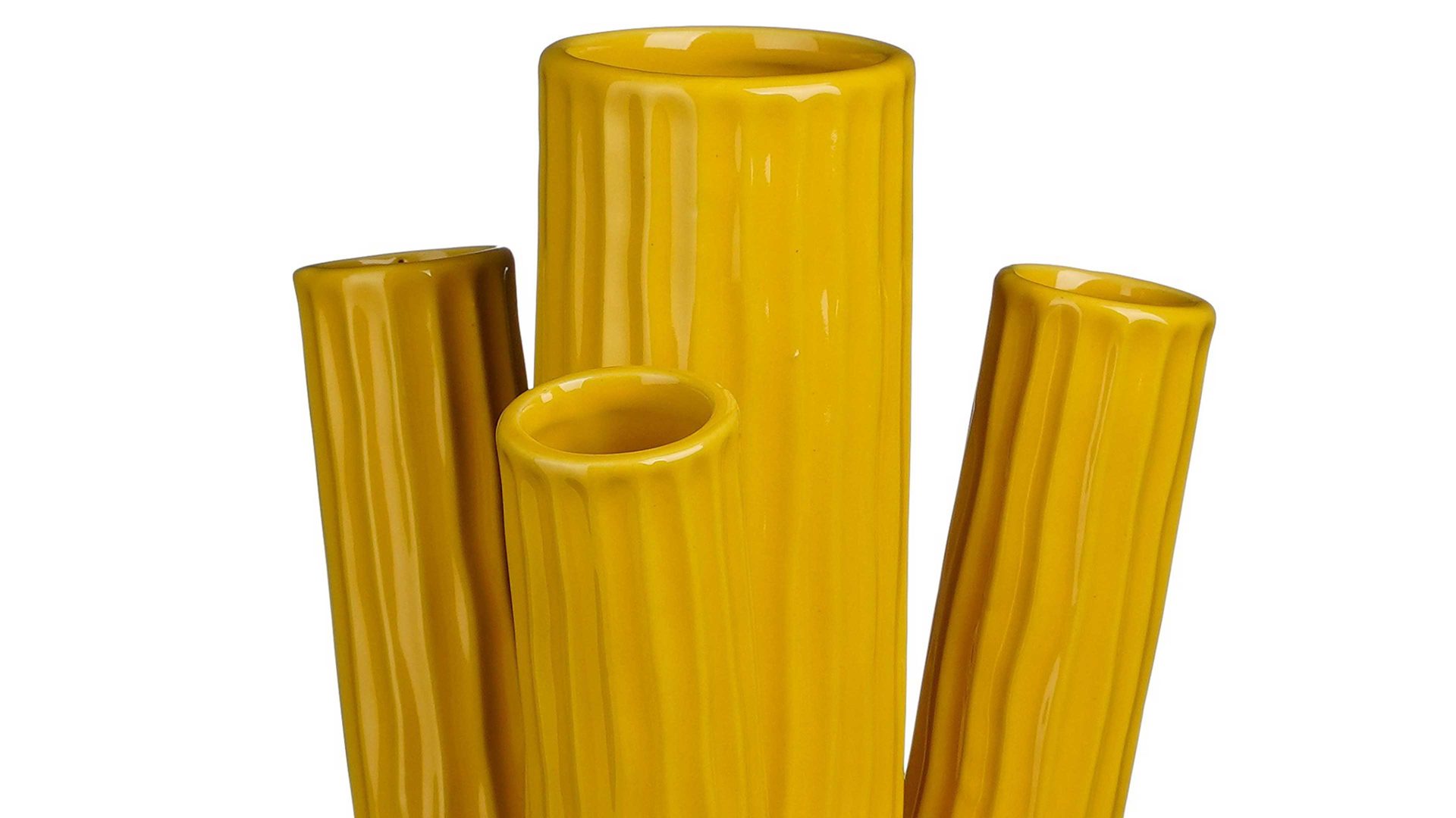 Vase Edelman® aus Keramik in Gelb Vase Felipe gelbe Keramik - Höhe ca. 27 cm