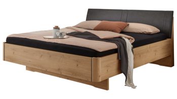 Komplettzimmer Wiemann | oeseder aus Holz in Holzfarben WIEMANN Schlafzimmerserie Cadiz - Komplettzimmer Bianco Eiche & Graphit - vierteilig, Liegefläche ca. 180 x 200 cm