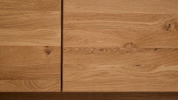 Wohnwand Interliving aus Holz in Holzfarben Interliving Wohnzimmer Serie 2027 - Wohnwand 31 Asteiche - vierteilig, Breite ca. 337 cm