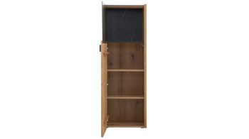 Wohnwand Interliving aus Holz in Holzfarben Interliving Wohnzimmer Serie 2027 - Wohnwand 31 Asteiche - vierteilig, Breite ca. 337 cm