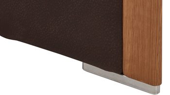 2,5-Sitzer Koinor aus Leder in Dunkelbraun KOINOR 2,5-Sitzer Ledersofa Harriet schokofarbenes Leder India & Wildeiche – Länge ca. 236 cm