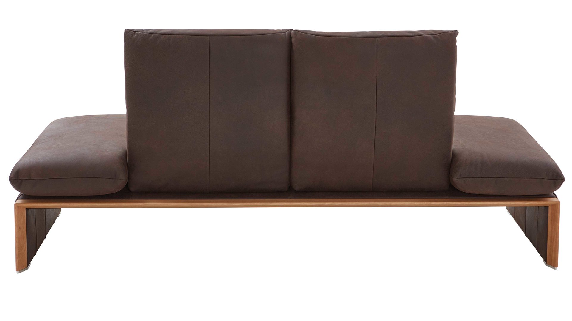 Zweisitzer Koinor aus Leder in Dunkelbraun KOINOR Zweisitzer Ledersofa Harriet schokofarbenes Leder India & Wildeiche – Länge ca. 206 cm