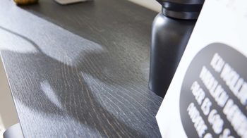 Garderoben-Set Interliving aus Holz in Schwarz Interliving Garderobe Serie 6012 - Garderoben-Set Räuchereiche & graubeiger Mattlack - dreiteilig