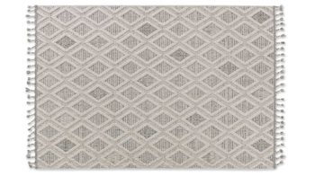 Outdoor-Teppich Golze | astra aus Kunstfaser in Hellgrau ASTRA® Teppich Trevi hellgraues Rautenmuster - ca. 160 x 230 cm