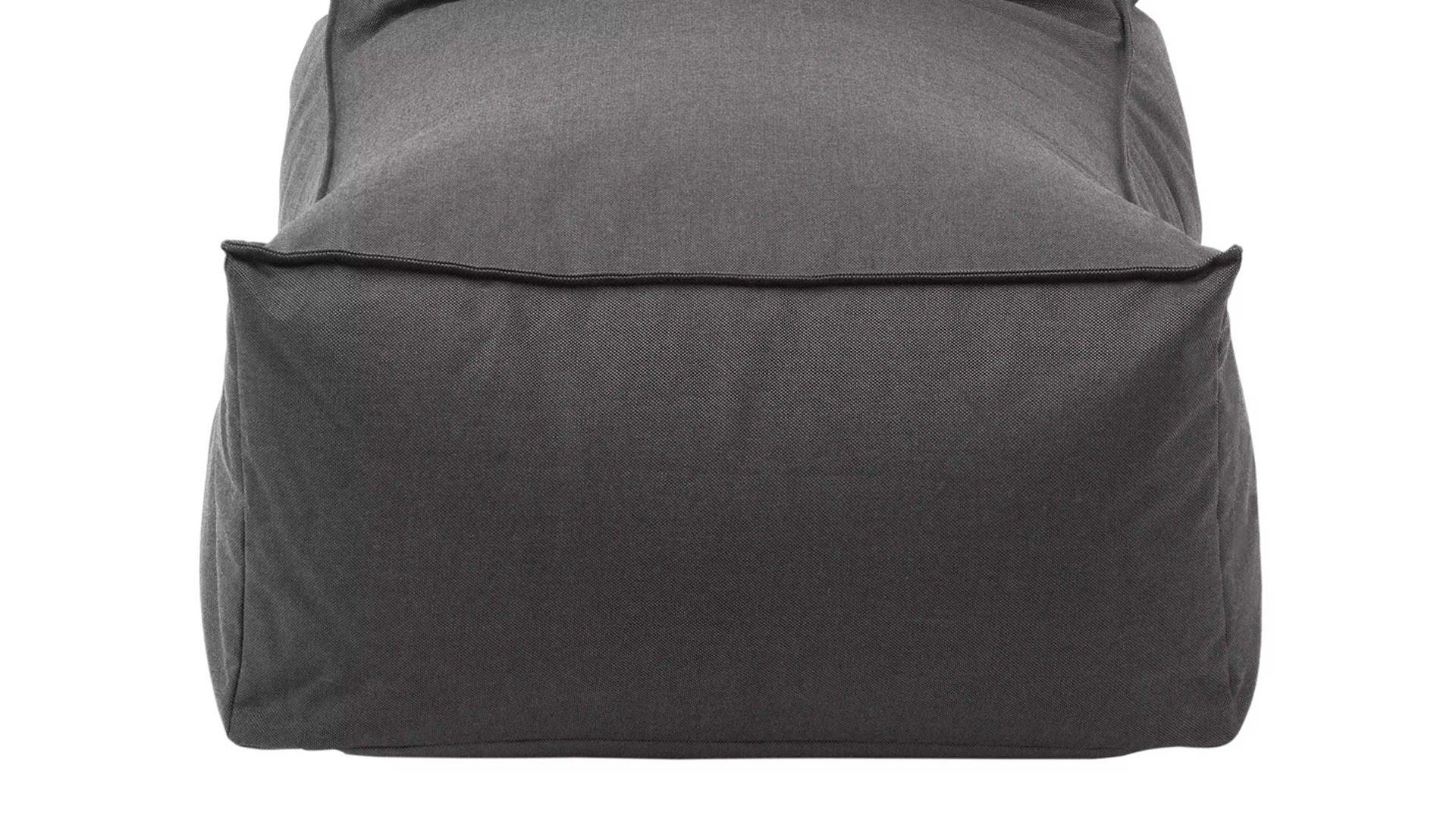 Sitzsack-Sessel Blomus aus Kunstfaser in Schwarz blomus Outdoor Lounge-Sitzsack Stay kohlefarbene Kunstfaser – Länge ca. 120 cm
