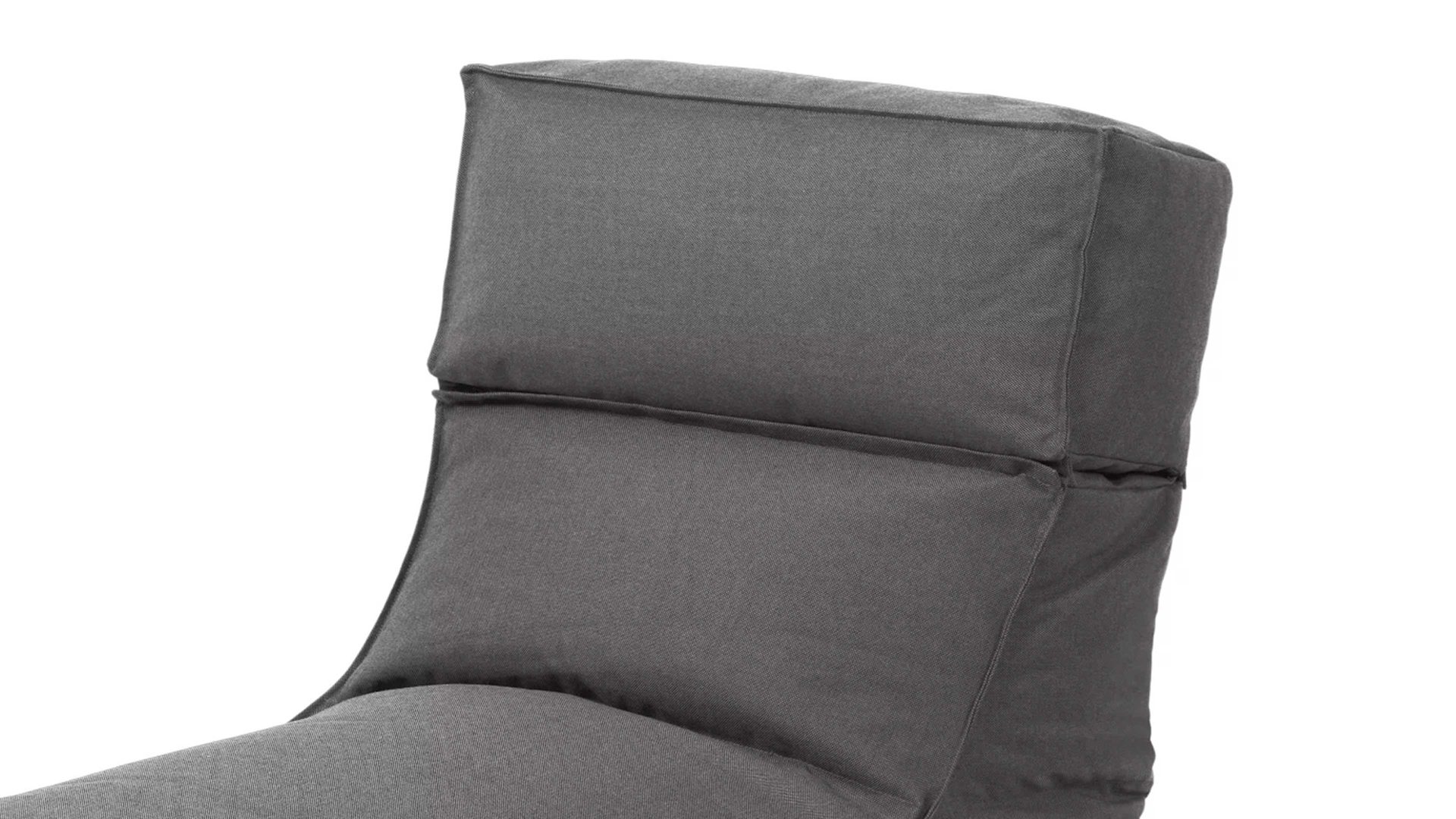 Sitzsack-Sessel Blomus aus Kunstfaser in Schwarz blomus Outdoor Lounge-Sitzsack Stay kohlefarbene Kunstfaser – Länge ca. 120 cm