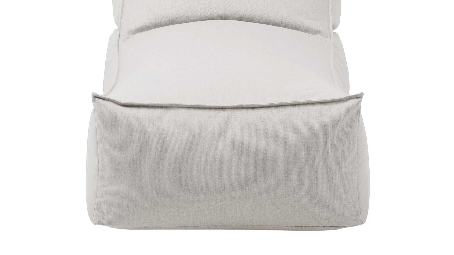 Sitzsack-Sessel Blomus aus Kunstfaser in Weiß blomus Outdoor Lounge-Sitzsack Stay wolkenfarbene Kunstfaser – Länge ca. 120 cm