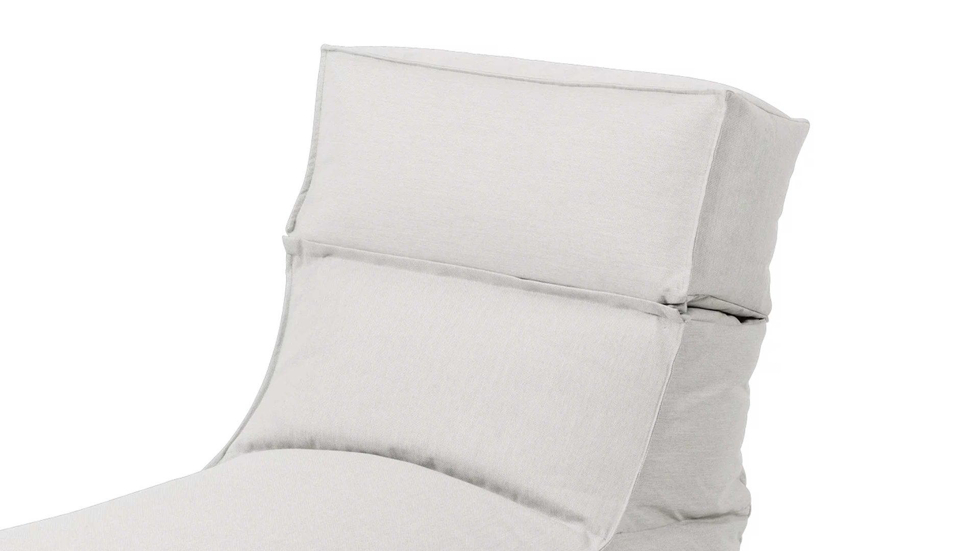 Sitzsack-Sessel Blomus aus Kunstfaser in Weiß blomus Outdoor Lounge-Sitzsack Stay wolkenfarbene Kunstfaser – Länge ca. 120 cm