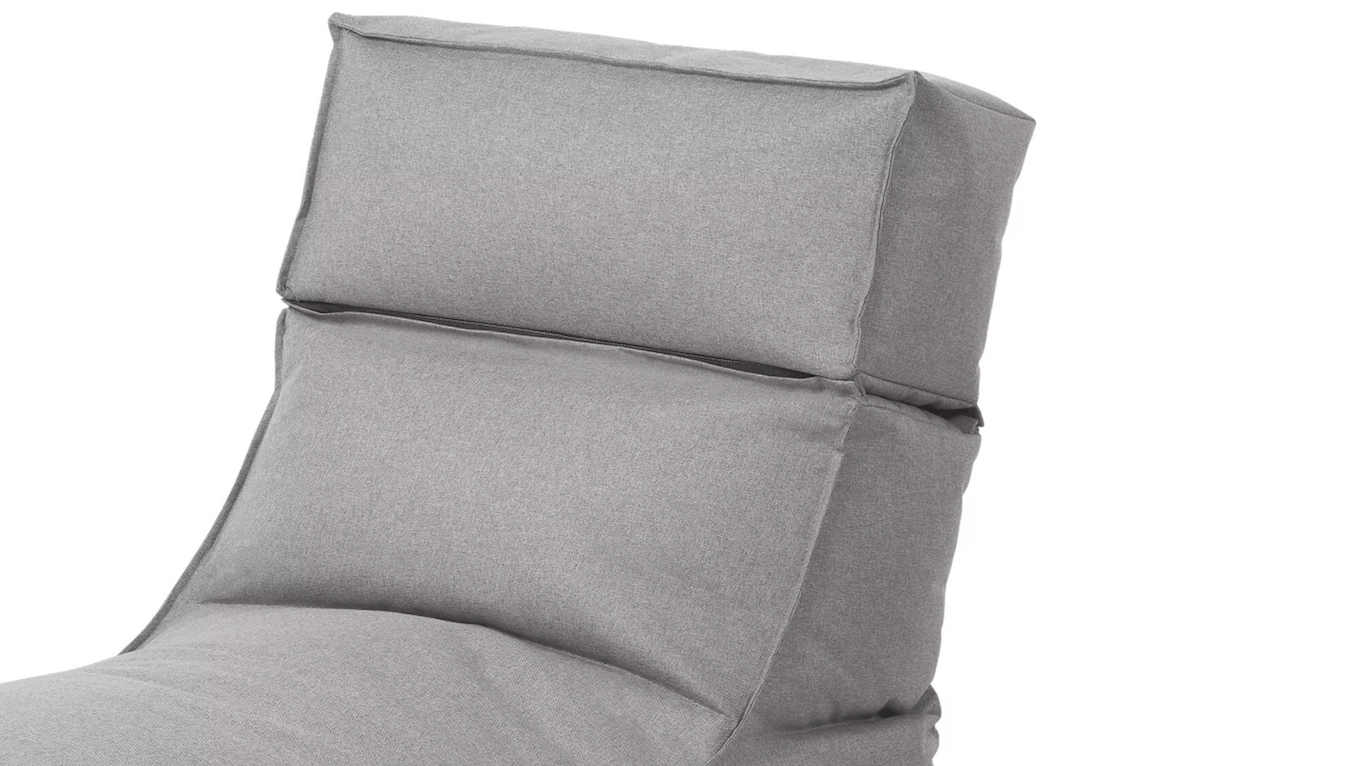 Sitzsack-Sessel Blomus aus Kunstfaser in Grau blomus Outdoor Lounge-Sitzsack Stay steinfarbene Kunstfaser – Länge ca. 120 cm