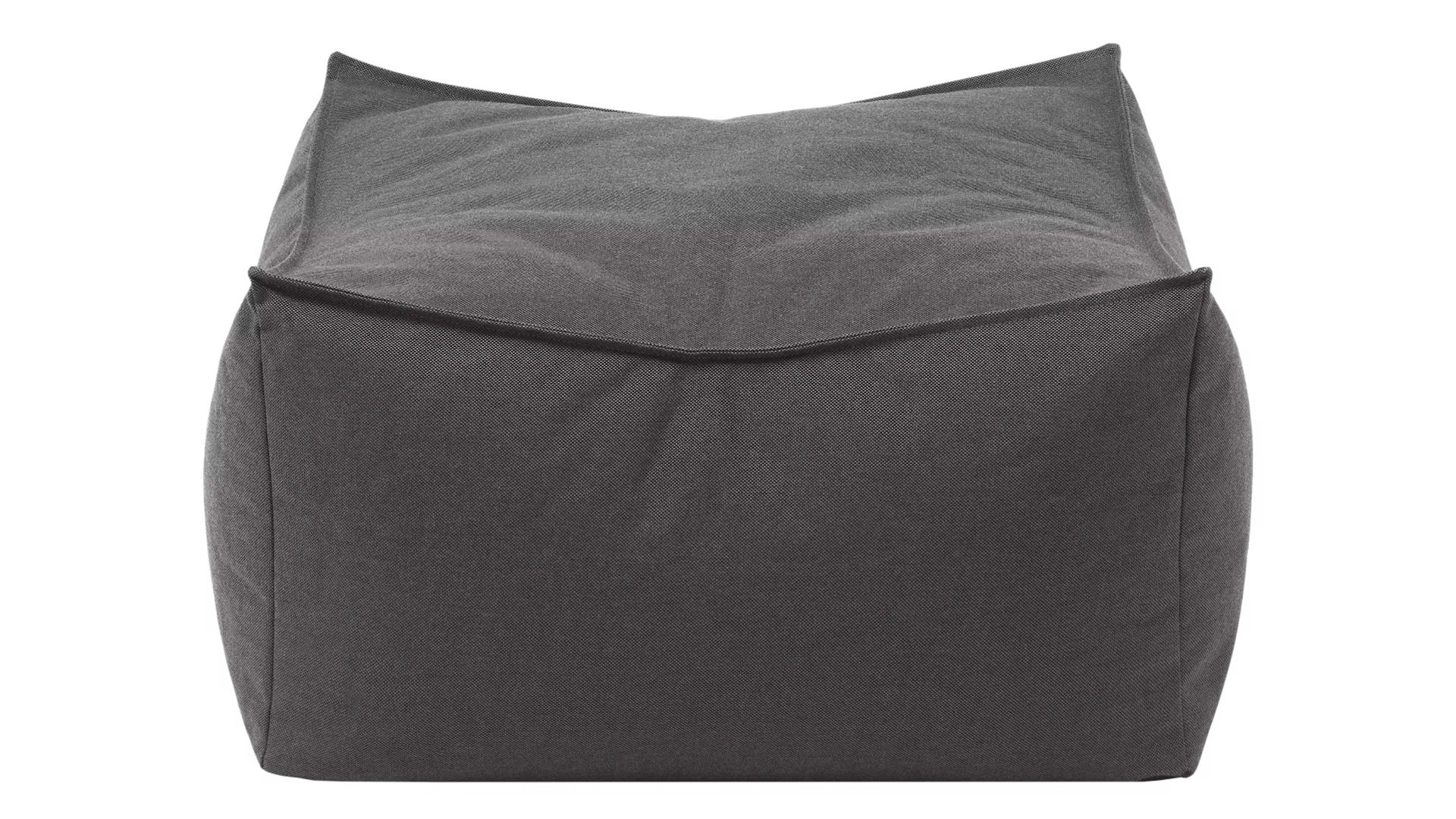 Sitzsack-Hocker Blomus aus Kunstfaser in Schwarz blomus Outdoor Lounge-Hocker Stay kohlefarbene Kunstfaser – ca. 60 x 60 cm