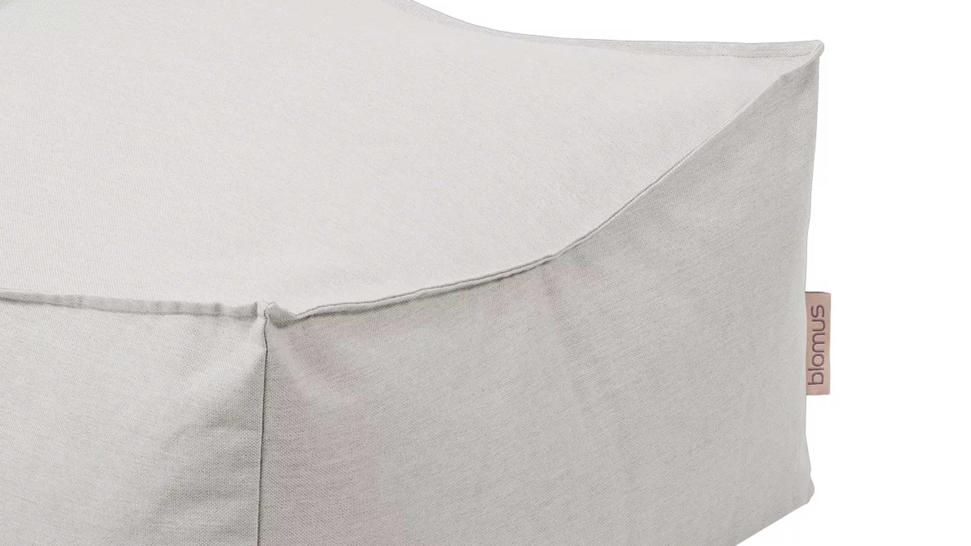 Sitzsack-Hocker Blomus aus Kunstfaser in Weiß blomus Outdoor Lounge-Hocker Stay wolkenfarbene Kunstfaser – ca. 60 x 60 cm