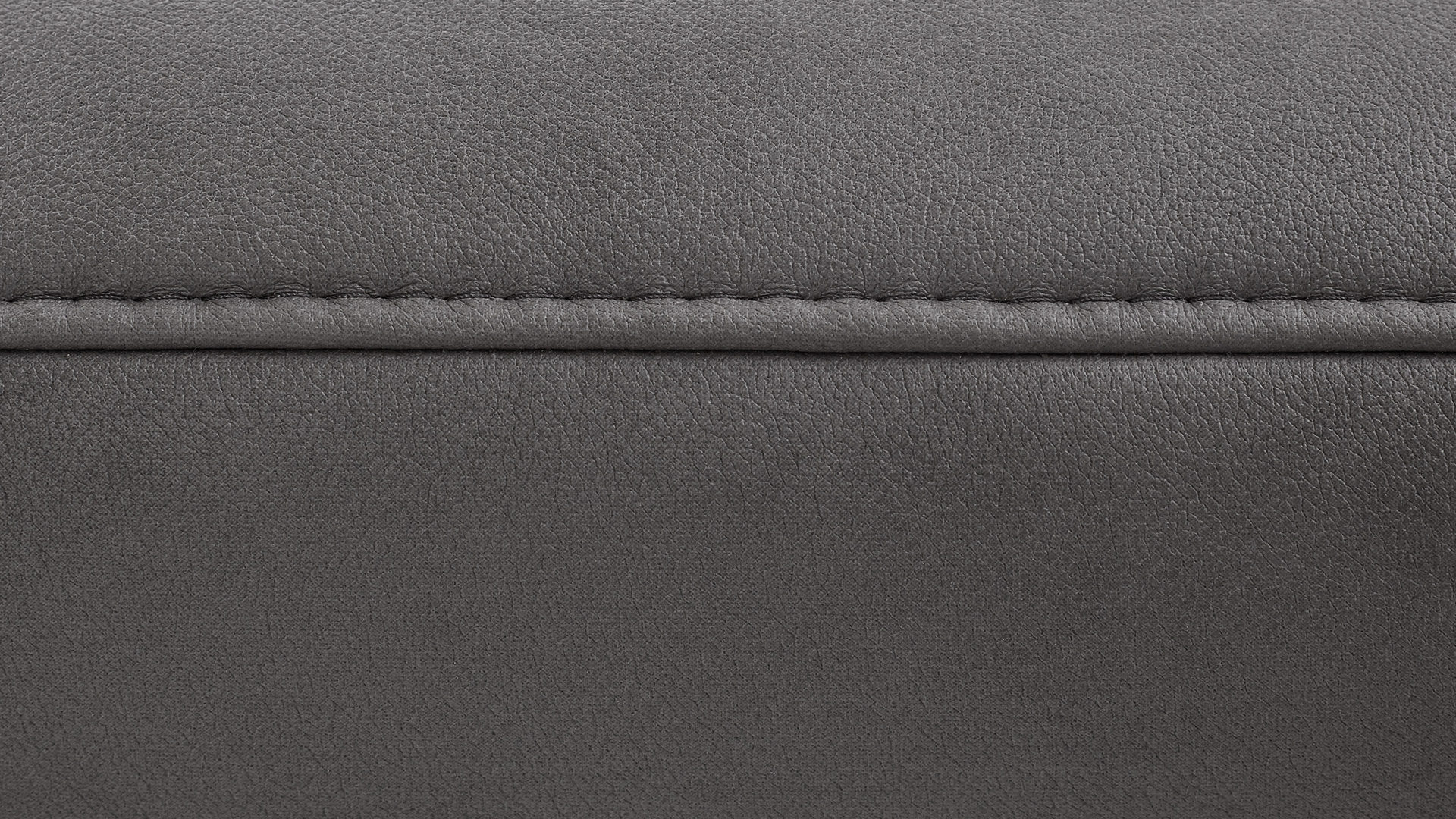 Zweisitzer Steinpol polsteria aus Stoff in Dunkelgrau Polsterprogramm Relaxa Trend 1.0 - Zweisitzer dunkelgrauer Stoffbezug Kevin & Schwarz - Breite ca. 231 cm