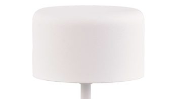 Tischleuchte Reality leuchten aus Metall in Weiß RL Akku-Tischleuchte Jeff weißes Metall - Höhe ca. 30 cm