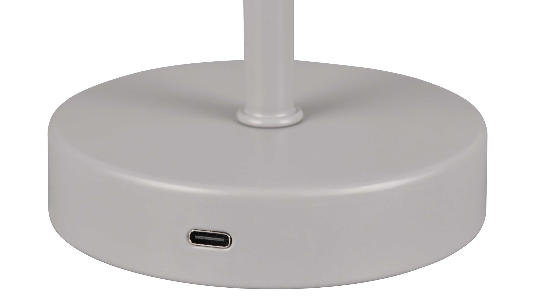 Tischleuchte Reality leuchten aus Metall in Grau RL Akku-Tischleuchte Jeff mattgraues Metall - Höhe ca. 30 cm