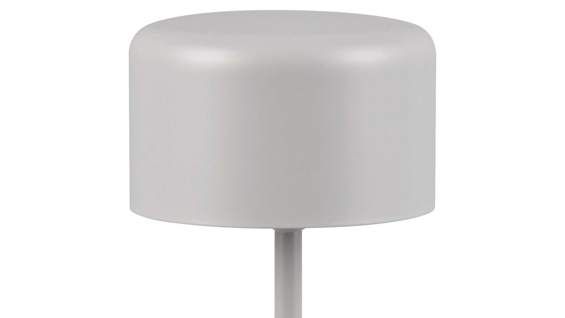 Tischleuchte Reality leuchten aus Metall in Grau RL Akku-Tischleuchte Jeff mattgraues Metall - Höhe ca. 30 cm