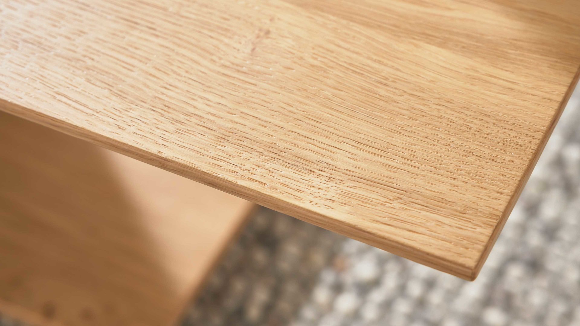 Couchtisch Interliving aus Holz in Holzfarben Interliving Couchtisch Serie 6224 - Couchtisch Klarglas & Wildeiche - ca. 118 x 65 cm