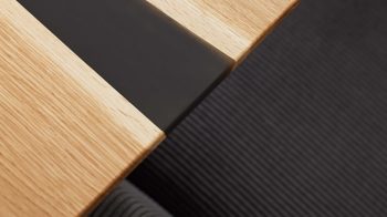 Esstisch Interliving aus Holz in Holzfarben Interliving Esszimmer Serie 5605 – Esstisch Charakter-Eiche & Schwarz - ca. 180 x 100 cm