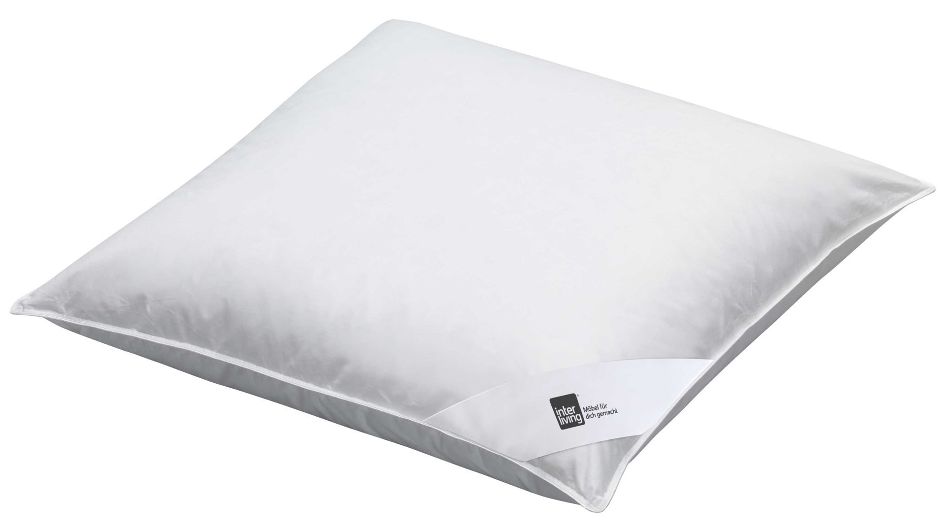 Kopfkissen Interliving aus Stoff in Weiß Interliving Kopfkissen Serie 9204 - Daunenkissen 70 % Federn & 30 % Daunen, ca. 1.100 g - ca. 80 x 80 cm