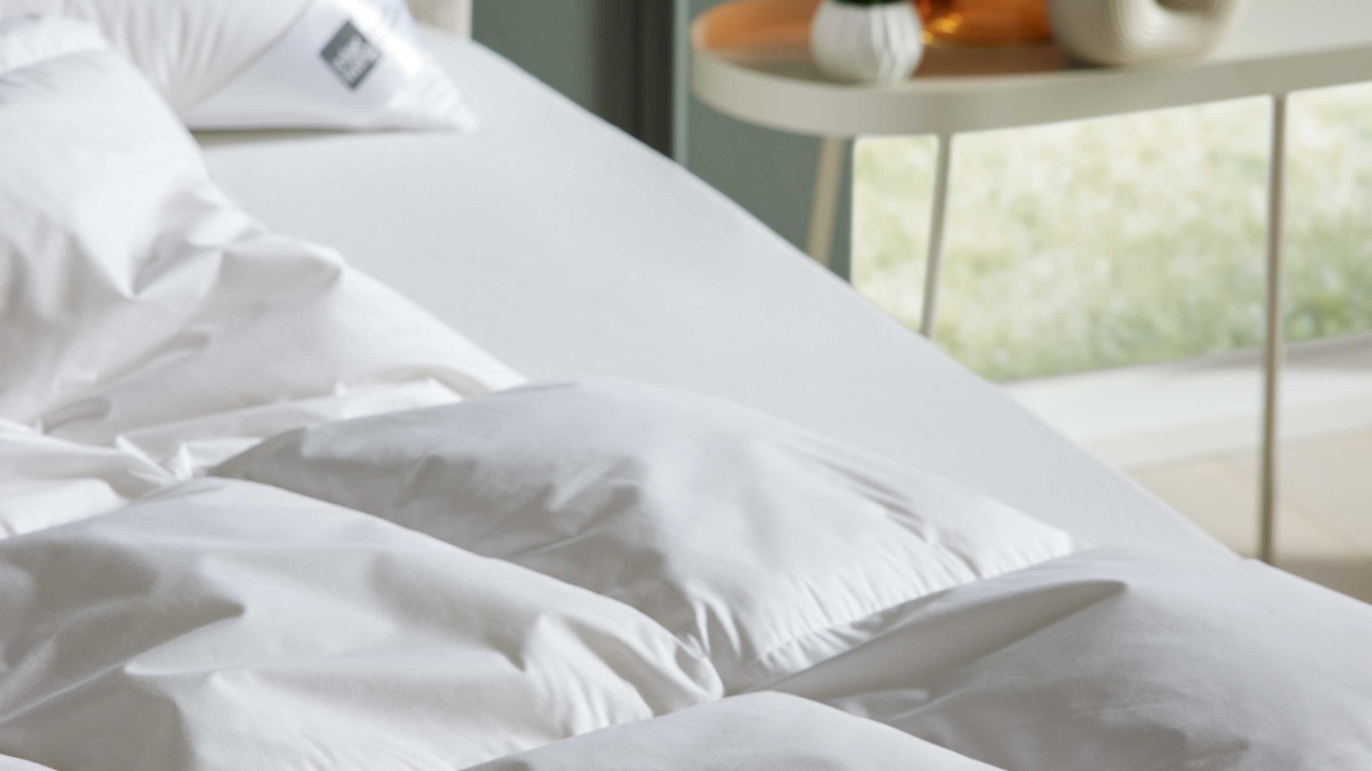 Daunendecke Interliving aus Stoff in Weiß Interliving Bettdecke Serie 9204 - Daunendecke als Cassettendecke normal, ca. 930 g Daunen - ca. 200 x 200 cm