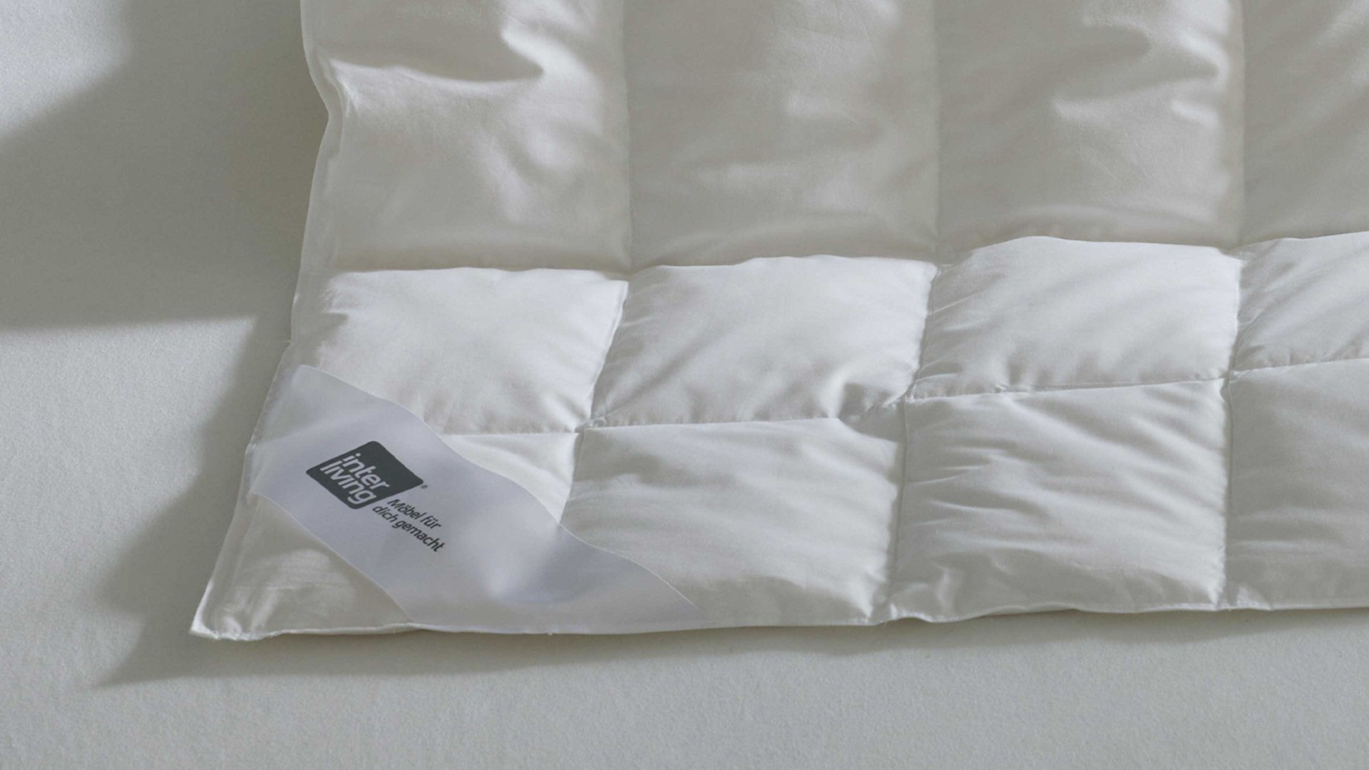 Daunendecke Interliving aus Stoff in Weiß Interliving Bettdecke Serie 9205 - Daunendecke extraleicht, ca. 250 g Daunen - ca. 155 x 220 cm