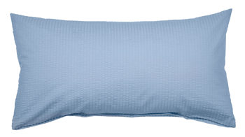 Kissenbezug /-hülle Janine® aus Naturfaser in Mittelblau Janine® Kissenbezug Perlblau – ca. 40 x 80 cm