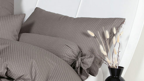 Kissenbezug /-hülle Janine® aus Naturfaser in Anthrazit Janine® Kissenbezug vulkan – ca. 40 x 80 cm