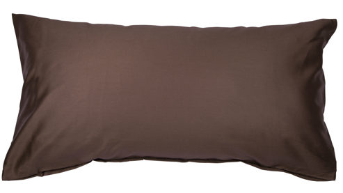 Kissenbezug /-hülle Janine® aus Naturfaser in Dunkelbraun Janine® Kissenbezug Schoko - ca. 40 x 80 cm