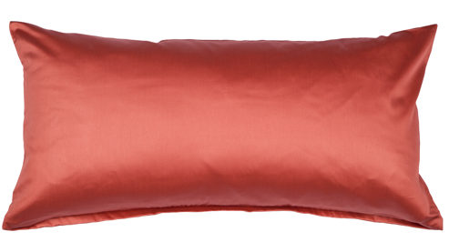 Kissenbezug /-hülle Janine® aus Naturfaser in Hellrot Janine® Kissenbezug Marsala - ca. 40 x 80 cm