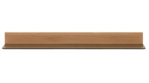 Wandregal Interliving aus Glas in Holzfarben Interliving Wohnzimmer Serie 2028 - Wandregal 0140 Wildeiche & Glas - Länge ca. 142 cm