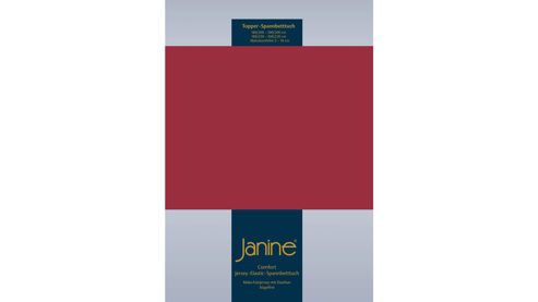 Spannbettlaken Janine® aus Stoff in Graphit Janine® Spannbettlaken Granat - ca. 200 x 200 cm