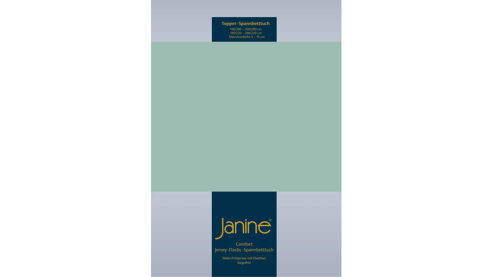 Spannbettlaken Janine® aus Stoff in Fichte Janine® Spannbettlaken Rauchgrün - ca. 100 x 200 cm