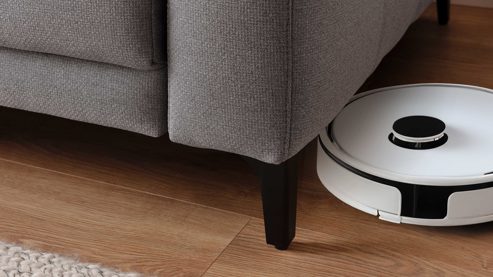 Polsterhocker KAWOO aus Stoff in Grau KAWOO Serie 8334 - Polsterhocker 57-130 silbergrauer Webstoff DRL 69 & schwarze Metallfüße S11 - ca. 130 x 64 cm