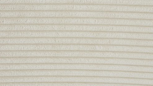 Ecksofa KAWOO aus Stoff in Weiß KAWOO Serie Santa Lucia - Ecksofa bzw. Polstermöbel cremeweißer Breitcord & schwarze Holzfüße - Stellfläche ca. 305 x 199 cm