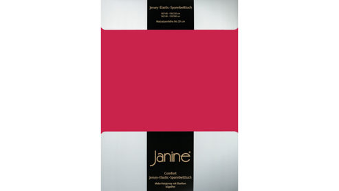 Spannbettlaken Janine® aus Stoff in Rot Janine® Spannbettlaken Rot - ca. 150 x 200 cm