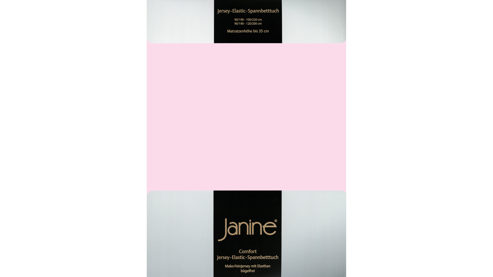 Spannbettlaken Janine® aus Stoff in Rosa Janine® Spannbettlaken Zartrosa - ca. 100 x 200 cm