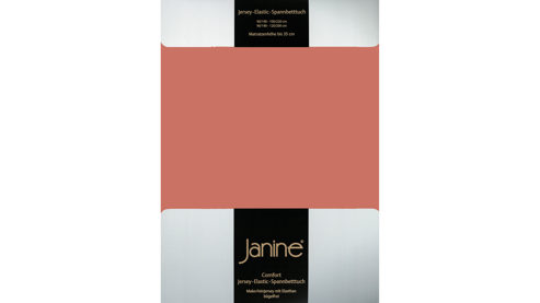 Spannbettlaken Janine® aus Stoff in Hellrot Janine® Spannbettlaken Siena - ca. 200 x 200 cm