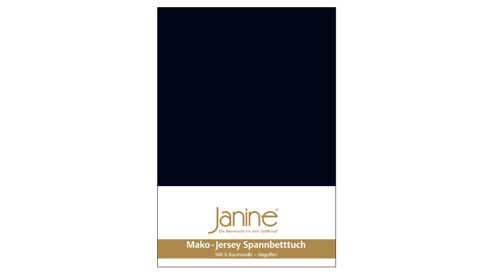 Spannbettlaken Janine® aus Stoff in Schwarz Janine® Spannbettlaken Schwarz - ca. 150 x 200 cm