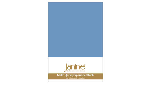 Spannbettlaken Janine® aus Stoff in Blau Janine® Spannbettlaken Blau - ca. 100 x 200 cm
