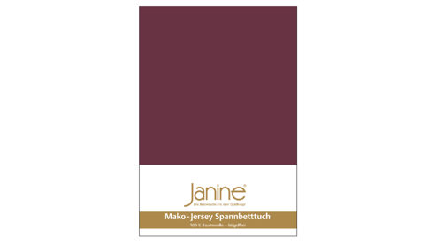 Spannbettlaken Janine® aus Stoff in Dunkelrot Janine® Spannbettlaken Burgund - ca. 100 x 200 cm