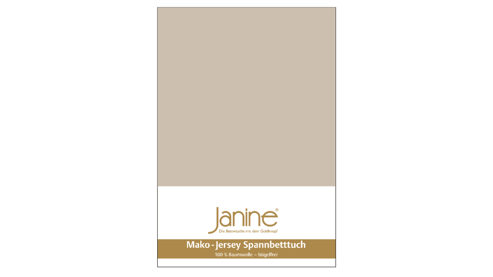 Spannbettlaken Janine® aus Stoff in Beige Janine® Spannbettlaken Naturell - ca. 100 x 200 cm