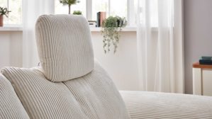 Kopfstütze Megapol aus Stoff in Beige Polsterprogramm VS-MP1028 - Comfort-Kopfstütze naturfarbener Cord - Länge ca. 44 cm