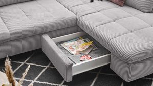 Schublade Megapol aus Holz in Transparent Polsterprogramm VS-MP1028 - Stauraum-Schublade manuell