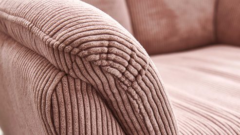 Drehsessel Megapol aus Stoff in Rosa Drehsessel VS-MP1159 rosé Feincord & schwarzer Sternfuß