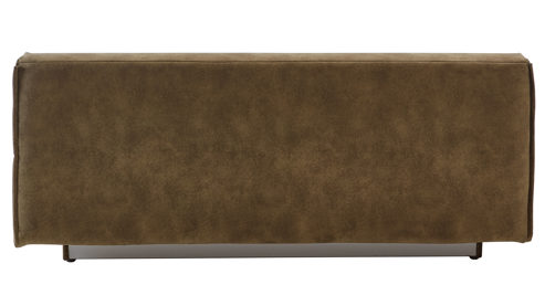 Schlafsofa Restyl aus Stoff in Dunkelgrün Schlafsofa Talia A grüner Bezug 2-6862 & schwarze Metallfüße