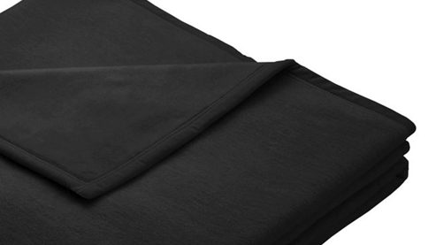 Wohndecke Biederlack® aus Mischgewebe in Schwarz Biederlack® Wohndecke Cotton Home schwarzes Mischgewebe - ca. 150 x 200 cm